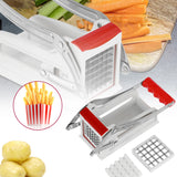 NNEOBA French Fry Cutter – Manual Potato Chipper with 25/49-Hole Blades