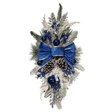 NNEOBA Christmas Wreath Rustic Double Pinecone Decor