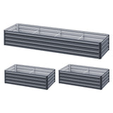 NNEDSZ Green Fingers Garden Bed 240X80X45cm Planter Box Raised Container Galvanised Herb