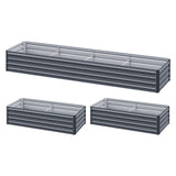NNEDSZ Green Fingers Garden Bed 320X80X45cm Planter Box Raised Container Galvanised Herb