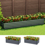 NNEDSZ Green Fingers Garden Bed 320X80X45cm Planter Box Raised Container Galvanised Herb