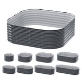 NNEDSZ Green Fingers Garden Bed 9 In 1 Modular Planter Box Raised Container Galvanised