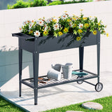 NNEDSZ Green Fingers Garden Bed Elevated 100X40X80cm Planter Box Raised Container Herb