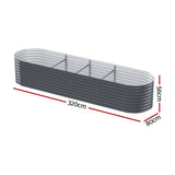 NNEDSZ Green Fingers Garden Bed 320X80X56cm Oval Planter Box