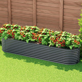 NNEDSZ Green Fingers Garden Bed 320X80X56cm Oval Planter Box