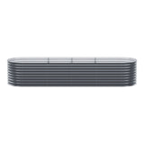 NNEDSZ 2x Green Fingers Raised Garden Bed 320X80X56cm Oval Planter Box