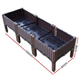 NNEDSZ Green Fingers Garden Bed 120x40x36cm PP Planter Box Raised Container Growing Herb