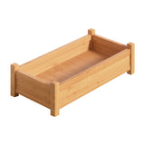NNEDSZ Green Fingers Garden Bed 65x33x16cm Wooden Planter Box Raised Container Growing