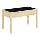 NNEDSZ Green Fingers Garden Bed Elevated 120x60x80cm Wooden Planter Box Raised Container