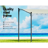 NNEDSZ Gazebo Marquee 3m Outdoor Event Wedding Tent Camping Party Shade Iron Art Canopy Beige
