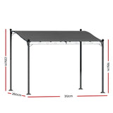NNEDSZ Gazebo Marquee 3m Outdoor Event Wedding Tent Camping Party Shade Iron Art Canopy Grey