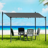 NNEDSZ Gazebo Marquee 3m Outdoor Event Wedding Tent Camping Party Shade Iron Art Canopy Grey