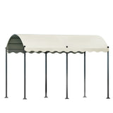 NNEDSZ Gazebo Marquee 4x3m Outdoor Event Wedding Tent Camping Party Shade Iron Art Canopy Beige