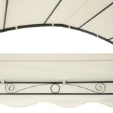 NNEDSZ Gazebo Marquee 4x3m Outdoor Event Wedding Tent Camping Party Shade Iron Art Canopy Beige