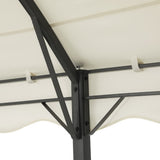 NNEDSZ Gazebo Marquee 4x3m Outdoor Event Wedding Tent Camping Party Shade Iron Art Canopy Beige
