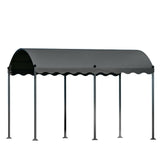 NNEDSZ Gazebo Marquee 4x3m Outdoor Event Wedding Tent Camping Party Shade Iron Art Canopy Grey