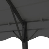 NNEDSZ Gazebo Marquee 4x3m Outdoor Event Wedding Tent Camping Party Shade Iron Art Canopy Grey