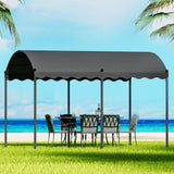 NNEDSZ Gazebo Marquee 4x3m Outdoor Event Wedding Tent Camping Party Shade Iron Art Canopy Grey