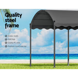 NNEDSZ Gazebo Marquee 4x3m Outdoor Event Wedding Tent Camping Party Shade Iron Art Canopy Grey