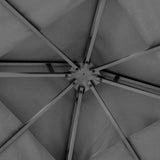 NNEDSZ Gazebo 3x3m Marquee Outdoor Wedding Party Event Tent Home Iron Art Shade Grey