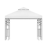 NNEDSZ Gazebo 3x3m Marquee Outdoor Wedding Party Event Tent Home Iron Art Shade White