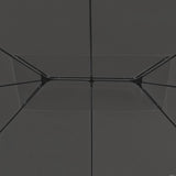 NNEDSZ Gazebo 4x3m Marquee Outdoor Wedding Party Event Tent Home Iron Art Shade Grey