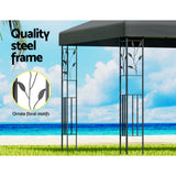 NNEDSZ Gazebo 4x3m Marquee Outdoor Wedding Party Event Tent Home Iron Art Shade Grey