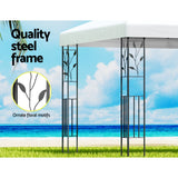 NNEDSZ Gazebo 4x3m Marquee Outdoor Wedding Party Event Tent Home Iron Art Shade White