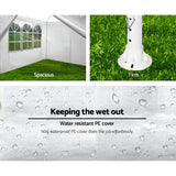 NNEDSZ Gazebo 3x3m Marquee Wedding Party Tent Outdoor Camping Side Wall Canopy Window Panel White