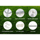 NNEDSZ Gazebo 3x3m Marquee Wedding Party Tent Outdoor Camping Side Wall Canopy Window Panel White