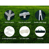NNEDSZ Gazebo 3x6m Marquee Wedding Party Tent Outdoor Camping Side Wall Canopy 4 Panel Green