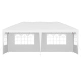 NNEDSZ Gazebo Pop Up Marquee 3x6m Wedding Party Outdoor Camping Tent Canopy Side Wall White