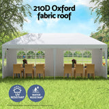 NNEDSZ Gazebo Pop Up Marquee 3x6m Wedding Party Outdoor Camping Tent Canopy Side Wall White