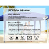 NNEDSZ Gazebo 3x9m Marquee Wedding Party Tent Outdoor Camping Side Wall Canopy 8 Panel Blue