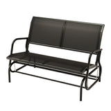 NNEDSZ Gardeon Outdoor Garden Bench Seat Swing Glider Rocking 2 Seater Patio Furniture Black