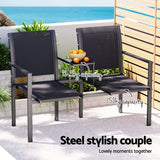 NNEDSZ Outdoor Garden Bench Seat Chair Table Loveseat Patio Furniture Park