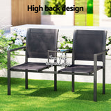 NNEDSZ Outdoor Garden Bench Seat Chair Table Loveseat Patio Furniture Park