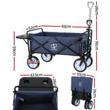 NNEDSZ Garden Cart with Cup Holders Blue