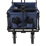 NNEDSZ Garden Cart with Cup Holders Blue