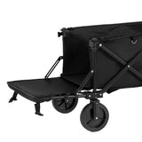 NNEDSZ Gardeon Garden Cart with Opening Rear Black