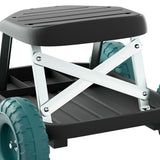 NNEDSZ Garden Cart Rolling Stool with Wheels Gardening Helper Seat Farm Yard