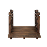 NNEDSZ Garden Decor Outdoor Ornament Wooden Bridge 150cm