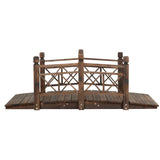 NNEDSZ Garden Decor Outdoor Ornament Wooden Bridge 150cm