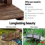 NNEDSZ Garden Decor Outdoor Ornament Wooden Bridge 150cm