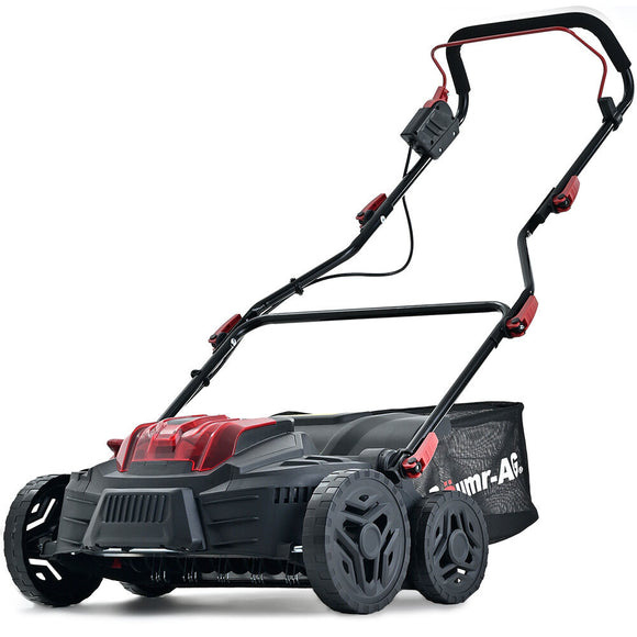 NNEMB 370SX 40V SYNC Cordless Lawn Aerator & Scarifier, Skin Only, Brushless, Scarifying Blade and Dethatcher Rake Cartridges, 4 Depths