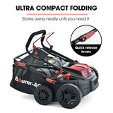 NNEMB 370SX 40V SYNC Cordless Lawn Aerator & Scarifier, Skin Only, Brushless, Scarifying Blade and Dethatcher Rake Cartridges, 4 Depths
