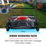 NNEMB 370SX 40V SYNC Cordless Lawn Aerator & Scarifier, Skin Only, Brushless, Scarifying Blade and Dethatcher Rake Cartridges, 4 Depths