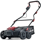 NNEMB 370SX 40V SYNC Cordless Lawn Aerator & Scarifier, Skin Only, Brushless, Scarifying Blade and Dethatcher Rake Cartridges, 4 Depths