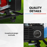 NNEMB 6kW Peak 5kW Open Frame Inverter Generator, 3x15A, 15L Tank, Wheels, RCD, Portable, Backup