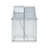 NNEDSZ Green Fingers Greenhouse Aluminium Polycarbonate Premium Garden Storage Shed 3.1Mx1.9Mx2.0M